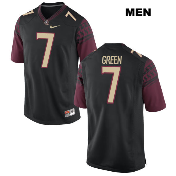Men's NCAA Nike Florida State Seminoles #7 Ryan Green College Black Stitched Authentic Football Jersey BET5669DB